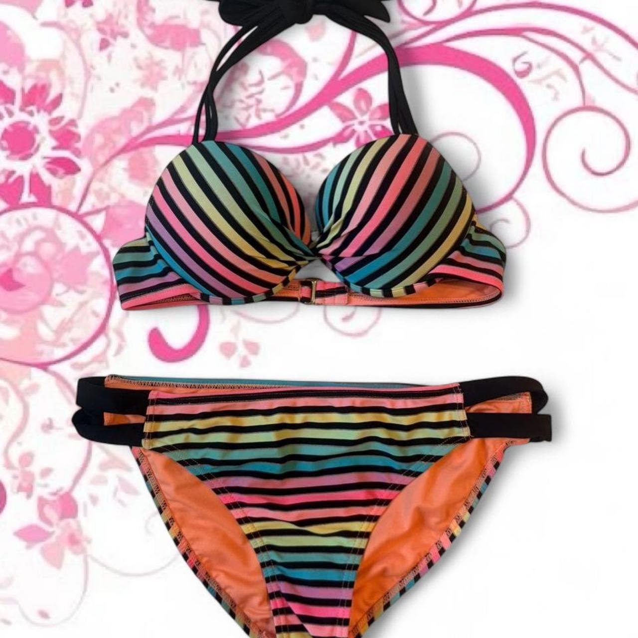 Arizona Rainbow Striped Bikini Set