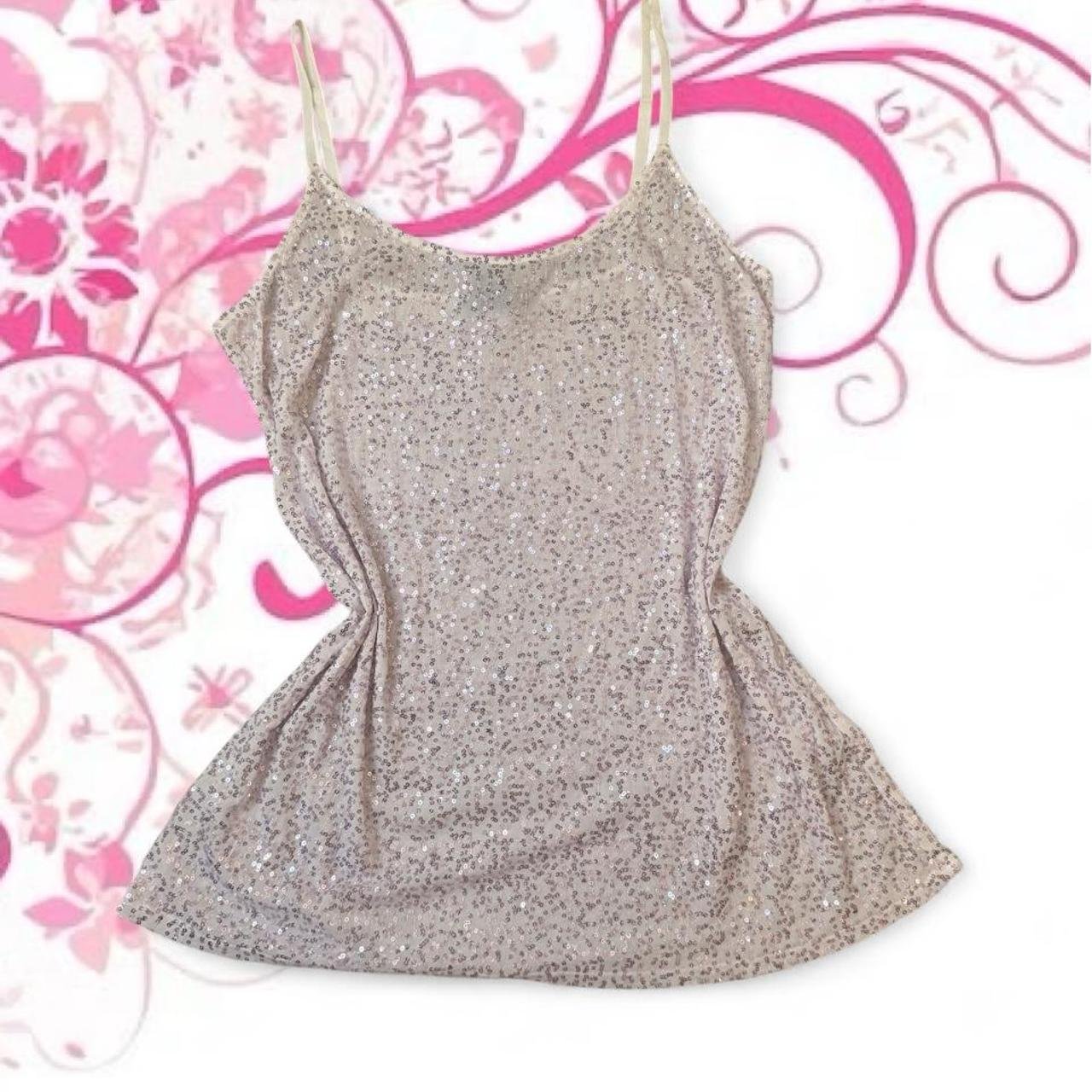 Moda International Sheer Sequin Tank