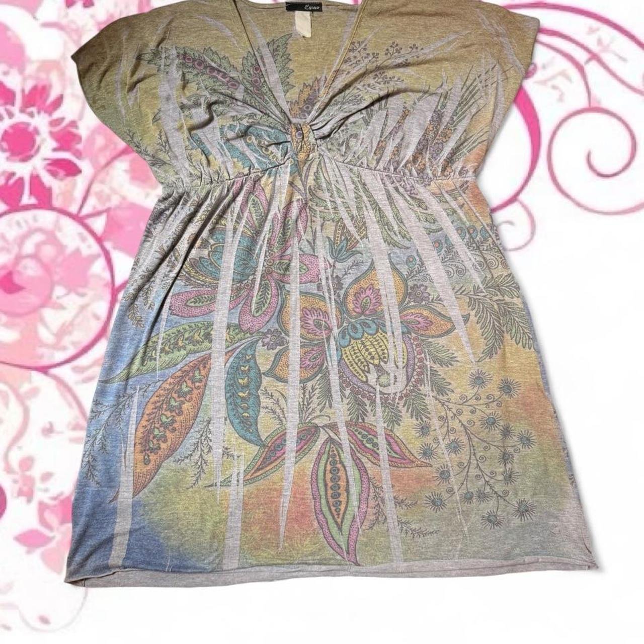 Espresso Floral Paisley Babydoll Dress