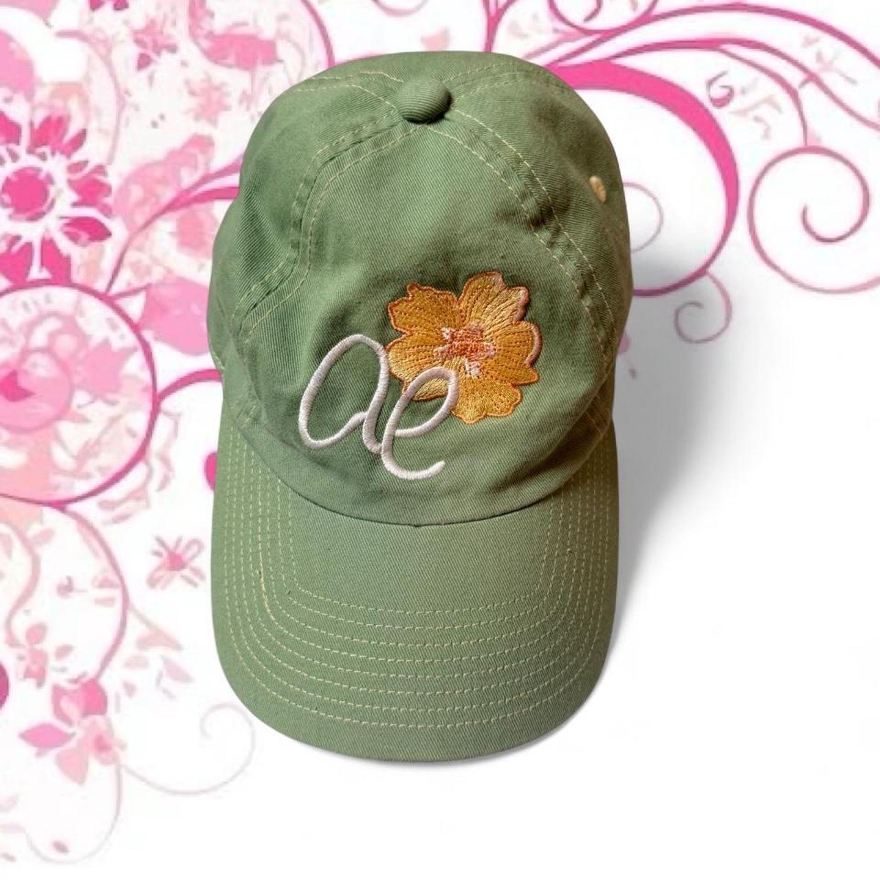 American Eagle Embroidered Flower Baseball Cap