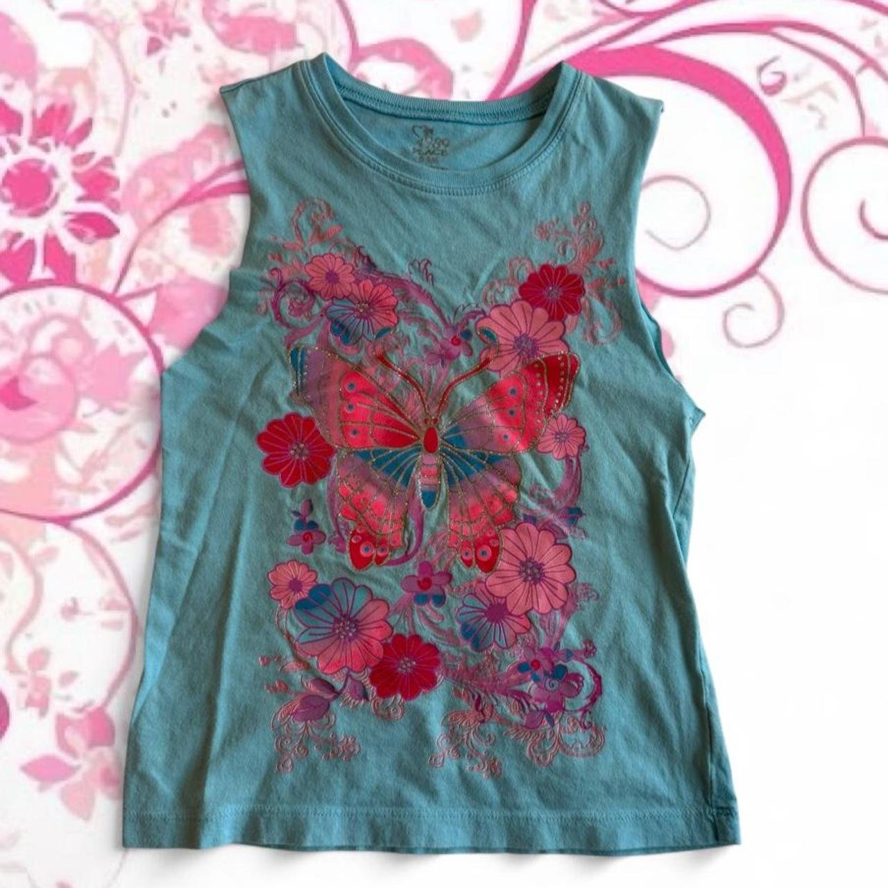 1989 Place Floral Butterfly Baby Tank