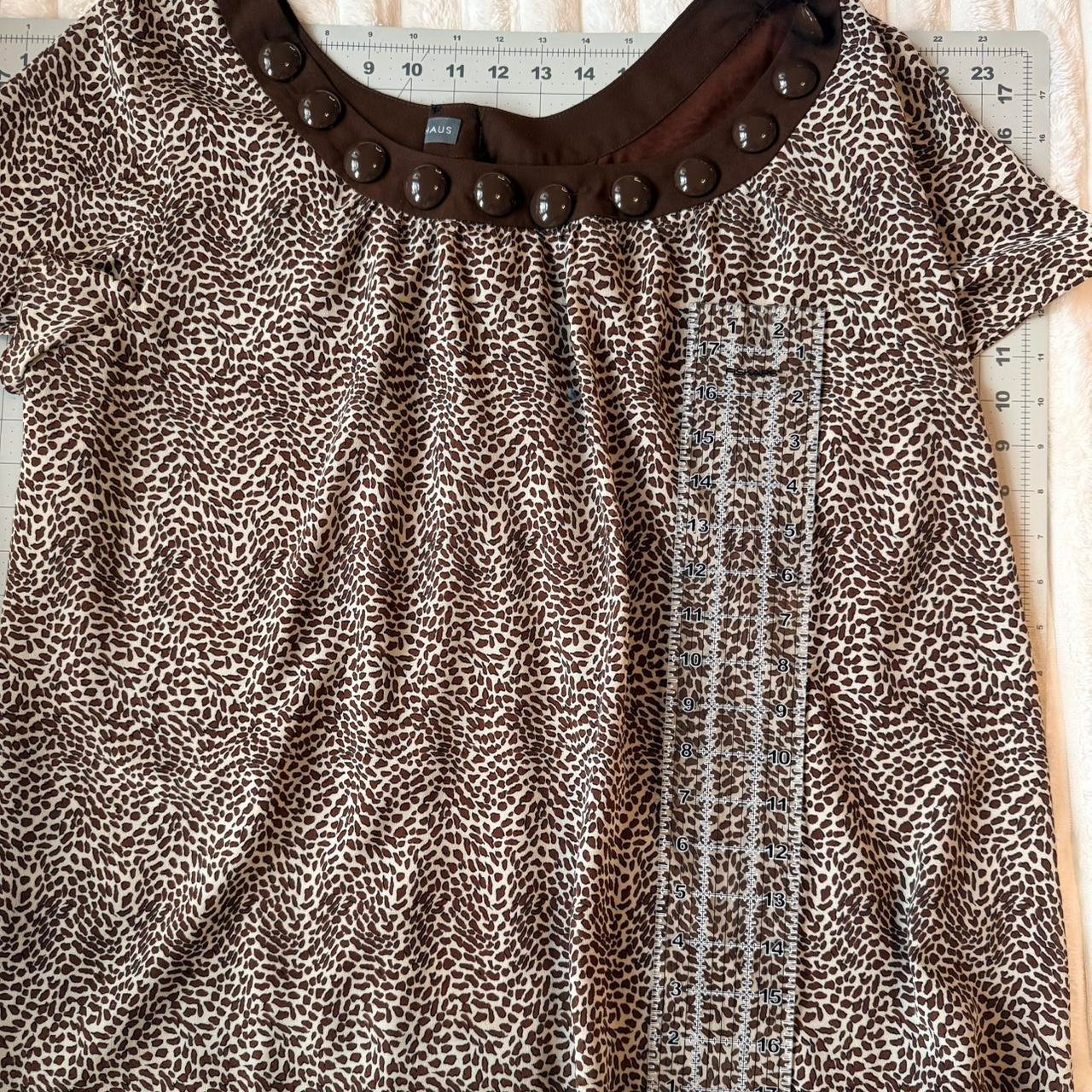 Leopard Print Collared Babydoll Dress
