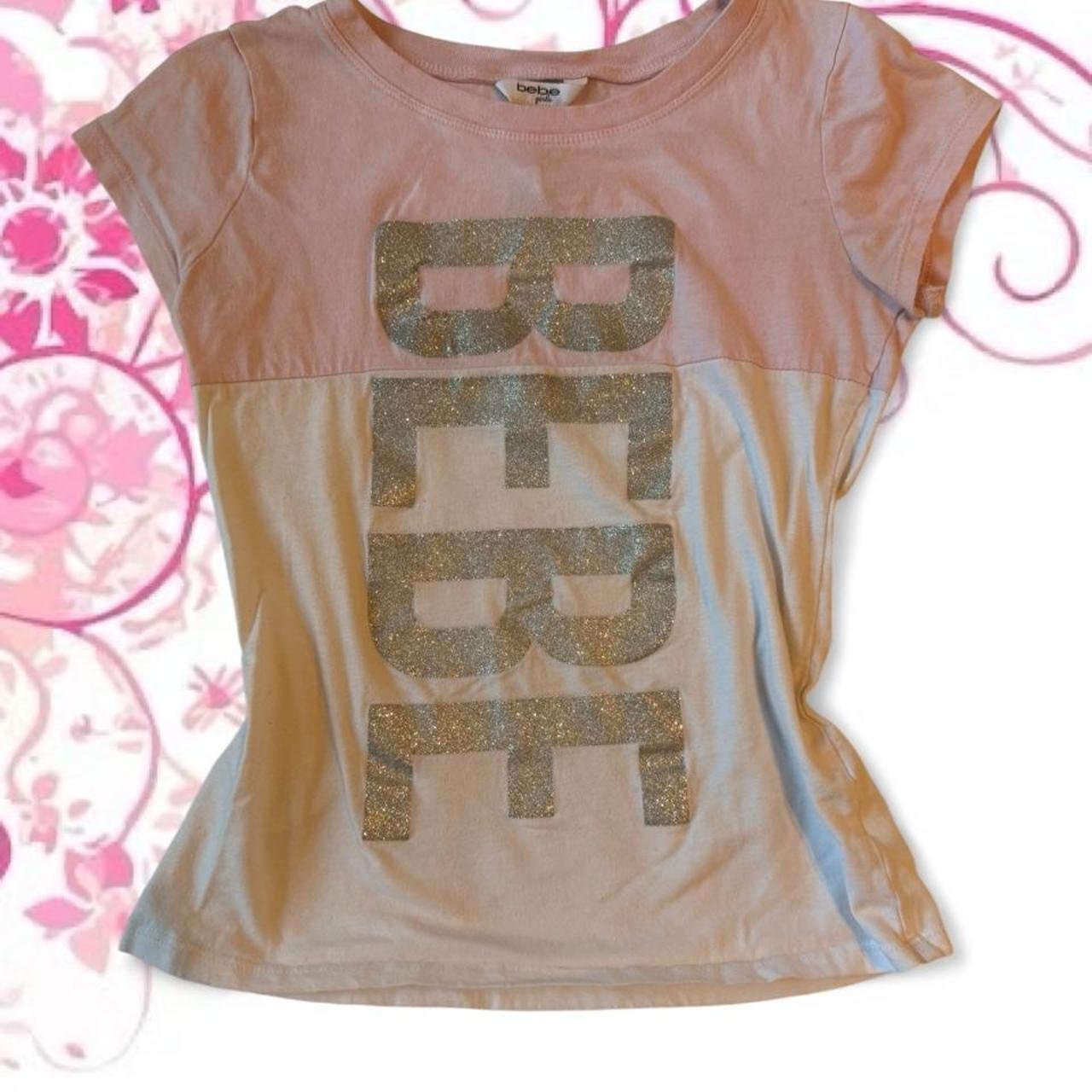 Bebe Glitter Logo Baby Tee