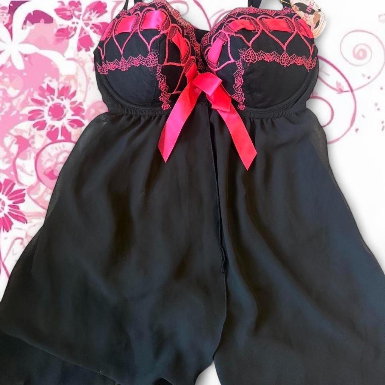 Lace Babydoll Lingerie with Bow