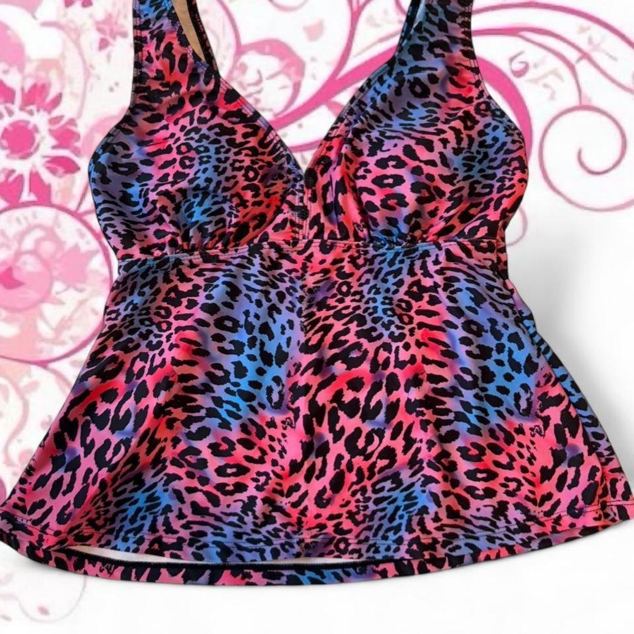 Leopard Print Swim Tank Top