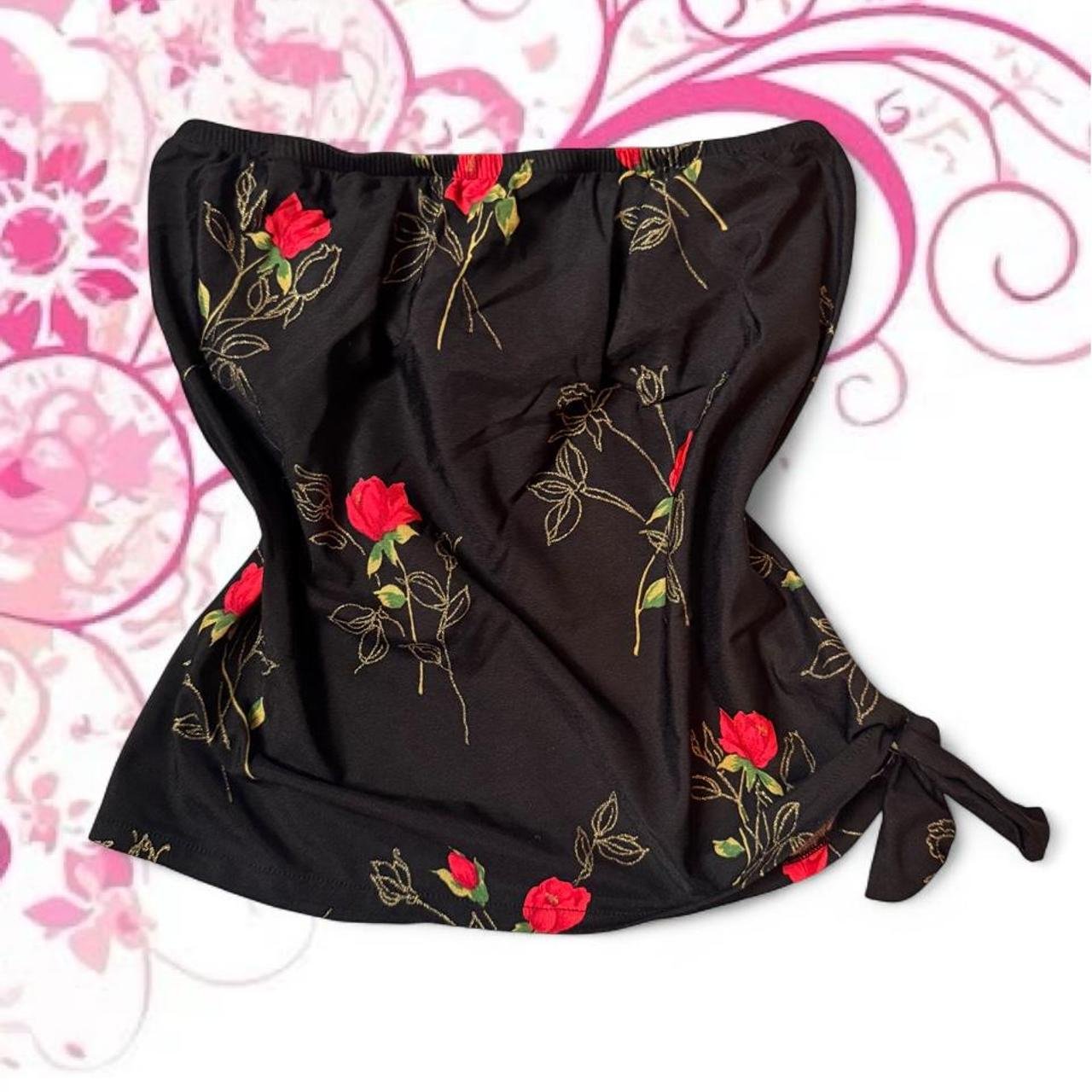 Roxanne Rose Print Tube Top