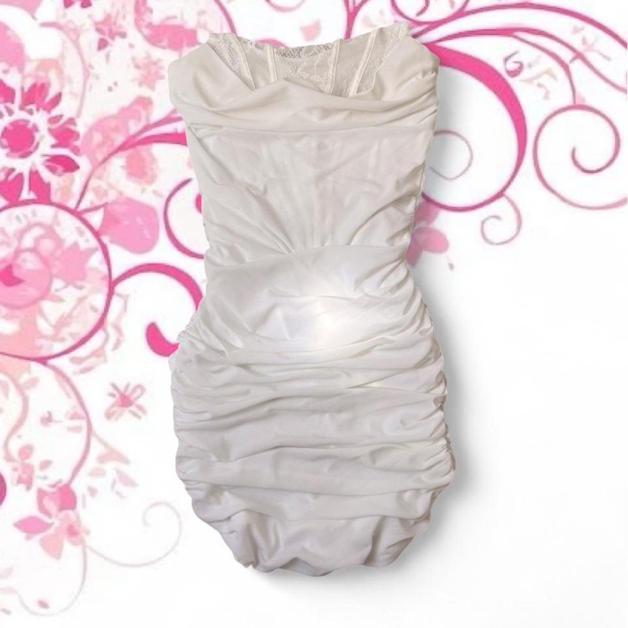 Fashion Nova Ruched Corset Mini Dress