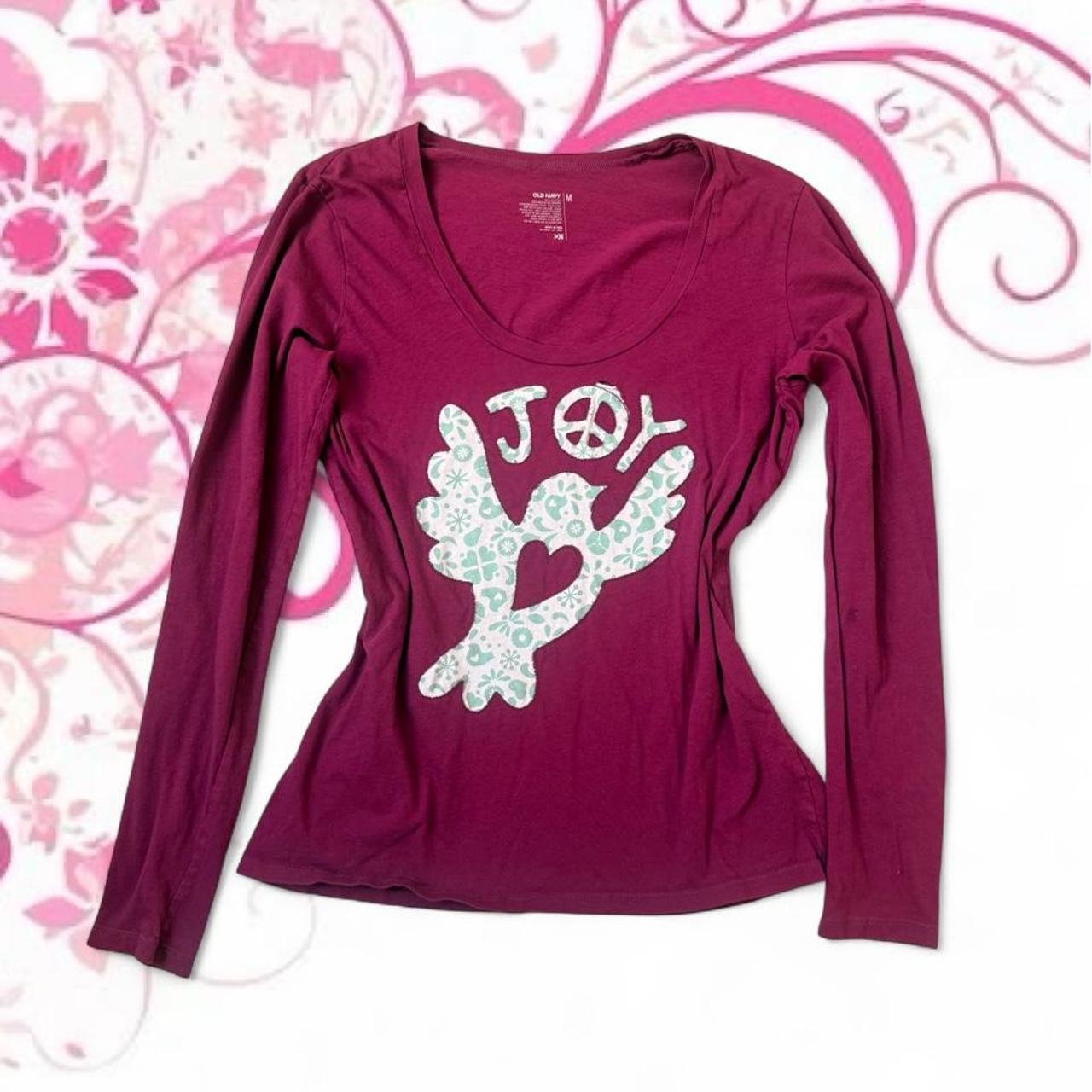 Old Navy Dove Graphic Long Sleeve Shirt
