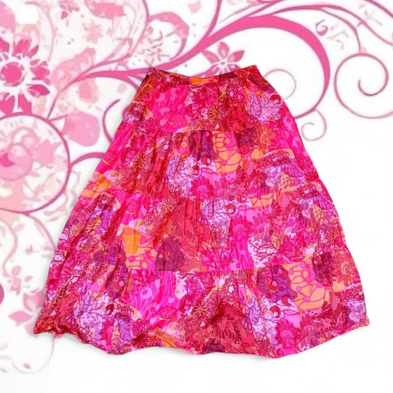 Phool Floral Tiered Maxi Skirt
