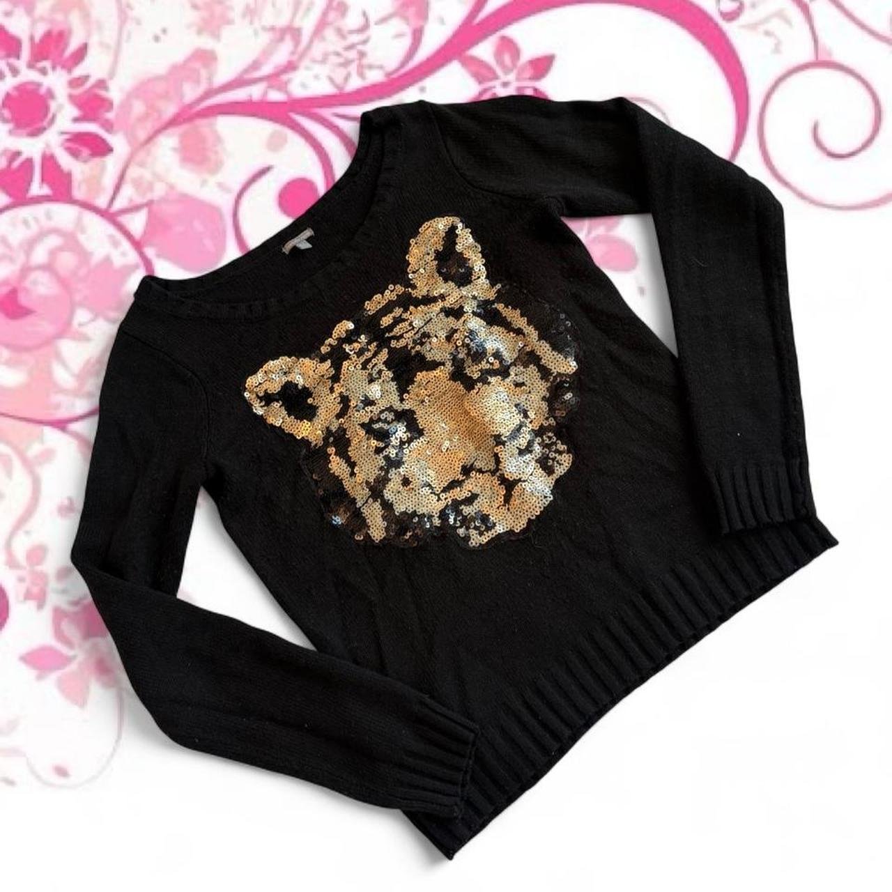 Charlotte Russe Sequin Tiger Sweater