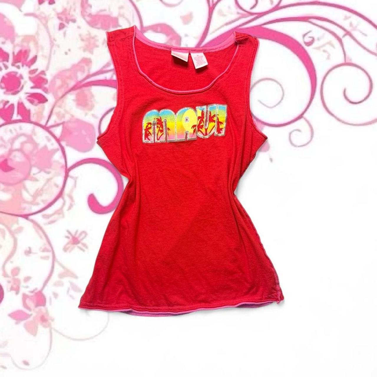 Xhilaration Maui Graphic Tank Top